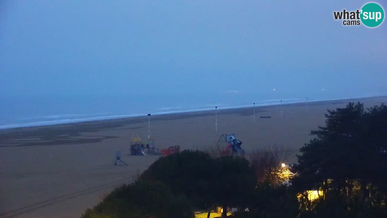 Webcam en direct plage de Bibione – vue depuis Ashanti ApartHotel