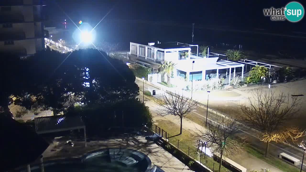 Webcam en direct plage de Bibione – vue depuis Ashanti ApartHotel