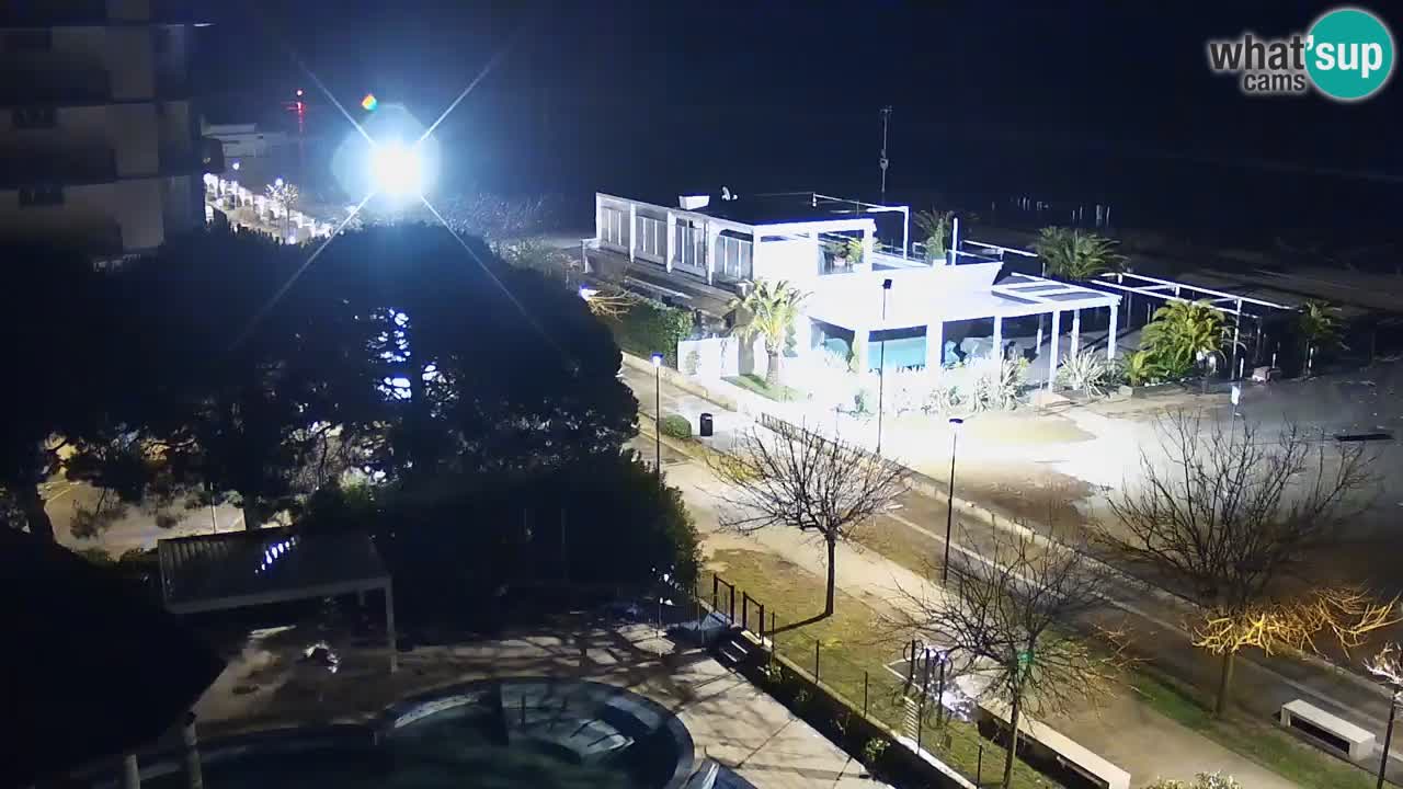 Web kamera Bibione plaža – pogled sa Ashanti ApartHotela
