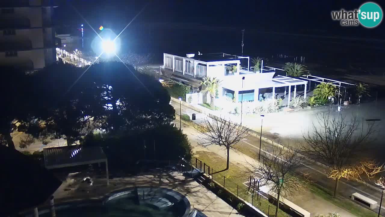 Webcam en direct plage de Bibione – vue depuis Ashanti ApartHotel