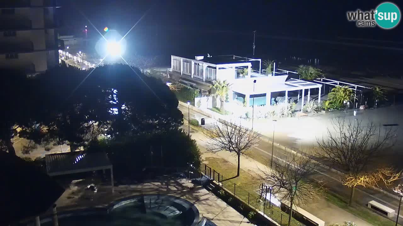 Spletna kamera Bibione plaža – pogled iz Ashanti ApartHotela