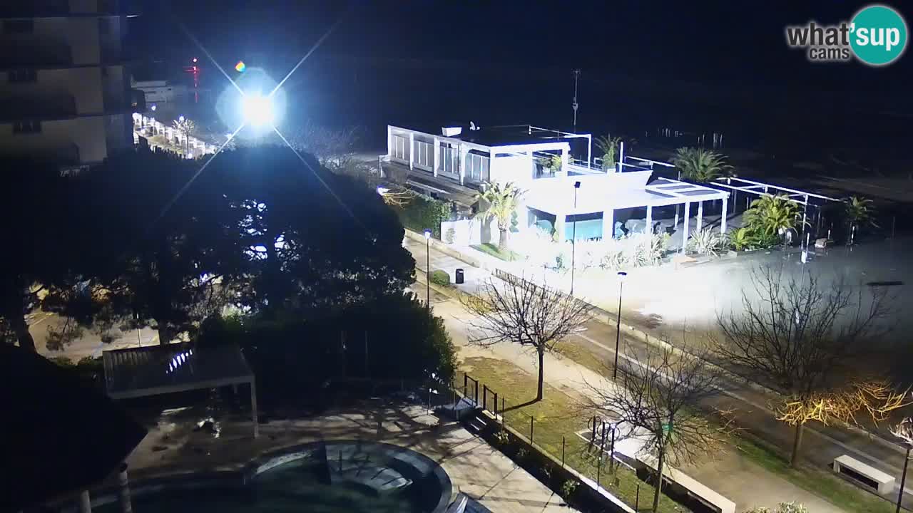 Webcam en vivo playa Bibione – vista desde Ashanti ApartHotel