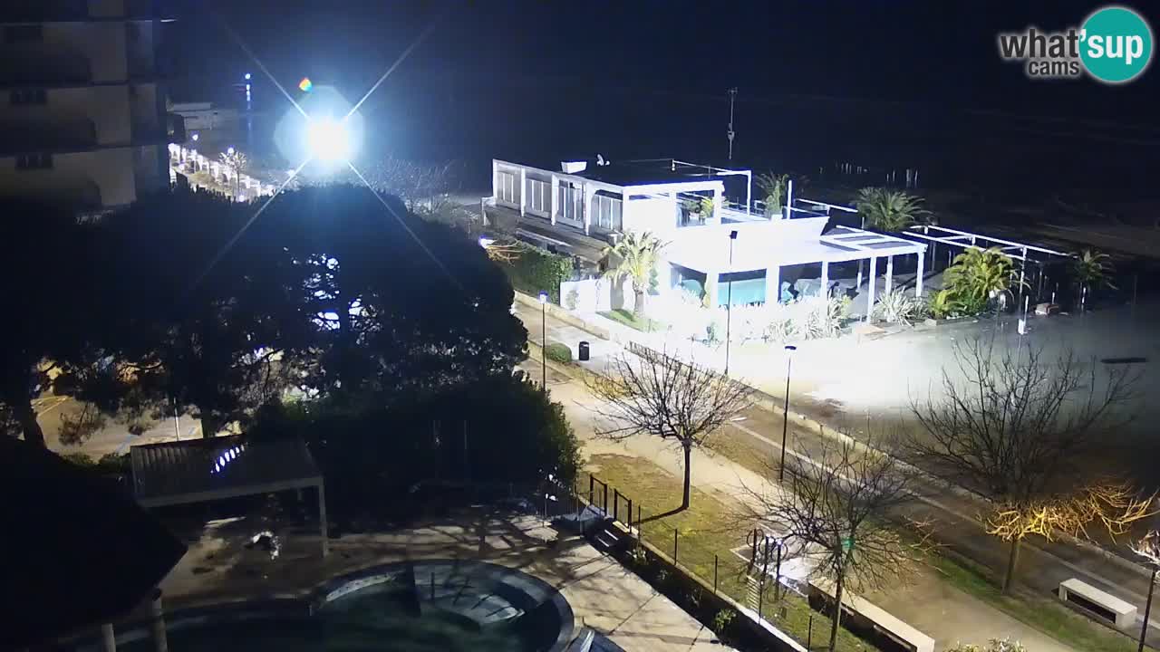 Webcam en direct plage de Bibione – vue depuis Ashanti ApartHotel