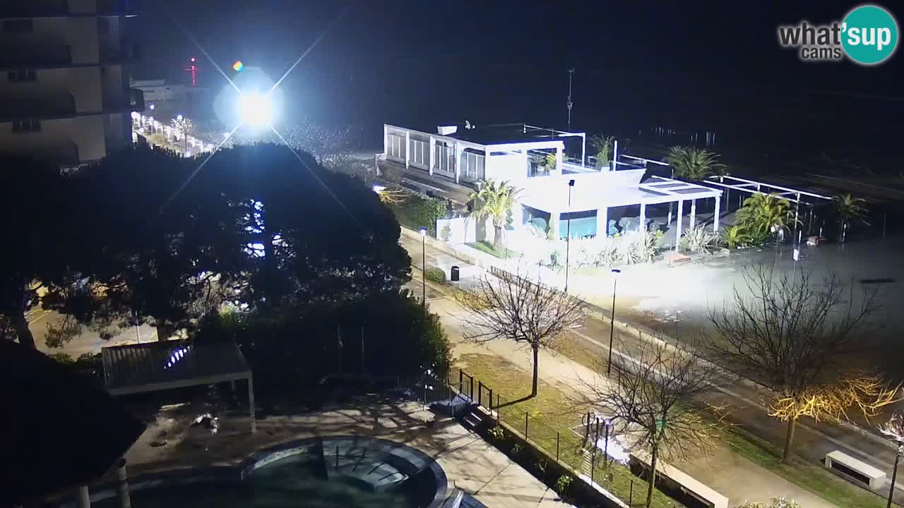 Webcam en direct plage de Bibione – vue depuis Ashanti ApartHotel