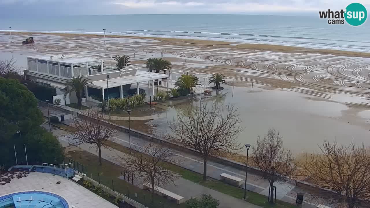 Webcam en direct plage de Bibione – vue depuis Ashanti ApartHotel