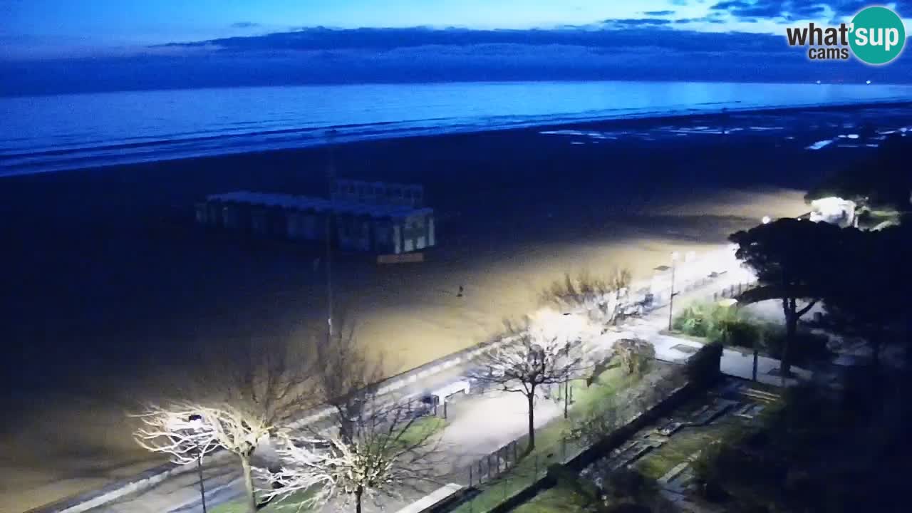 Webcam en direct plage de Bibione – vue depuis Ashanti ApartHotel