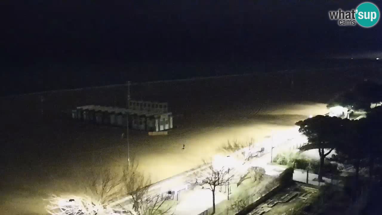 Webcam en direct plage de Bibione – vue depuis Ashanti ApartHotel