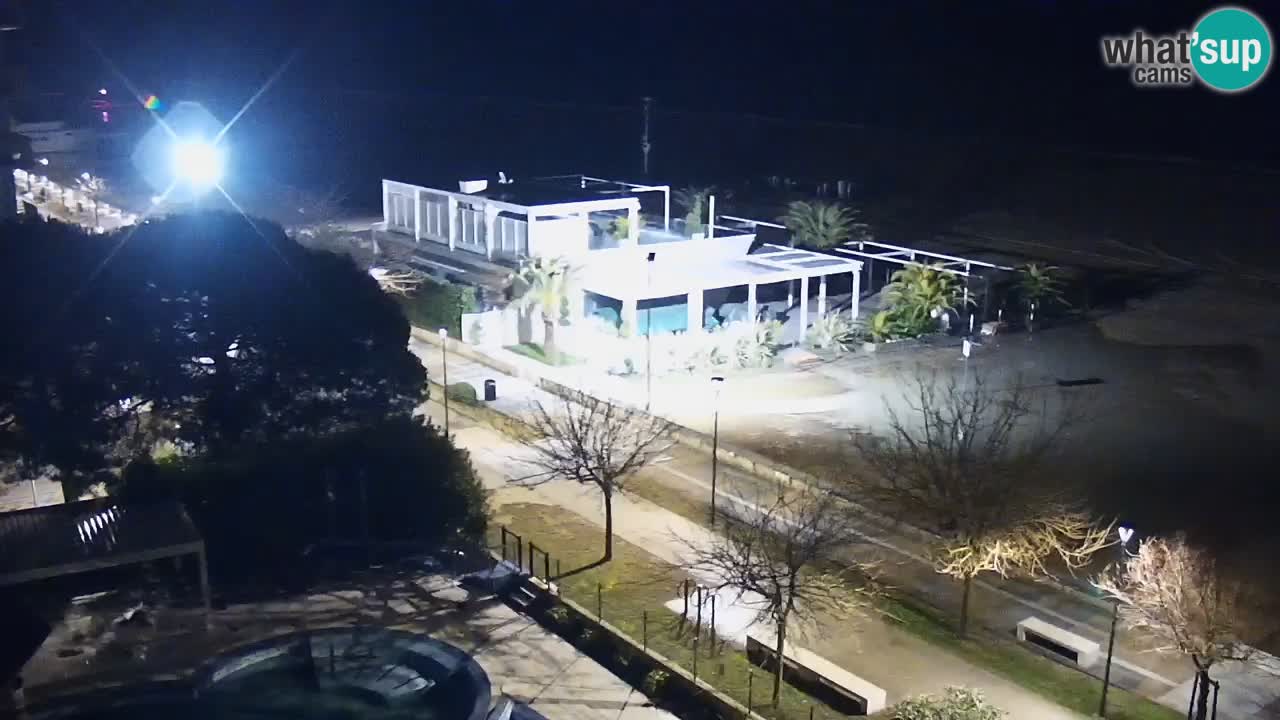 Webcam en direct plage de Bibione – vue depuis Ashanti ApartHotel