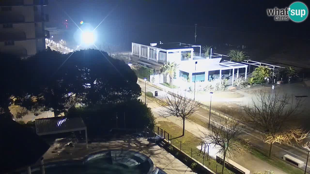 Webcam en vivo playa Bibione – vista desde Ashanti ApartHotel