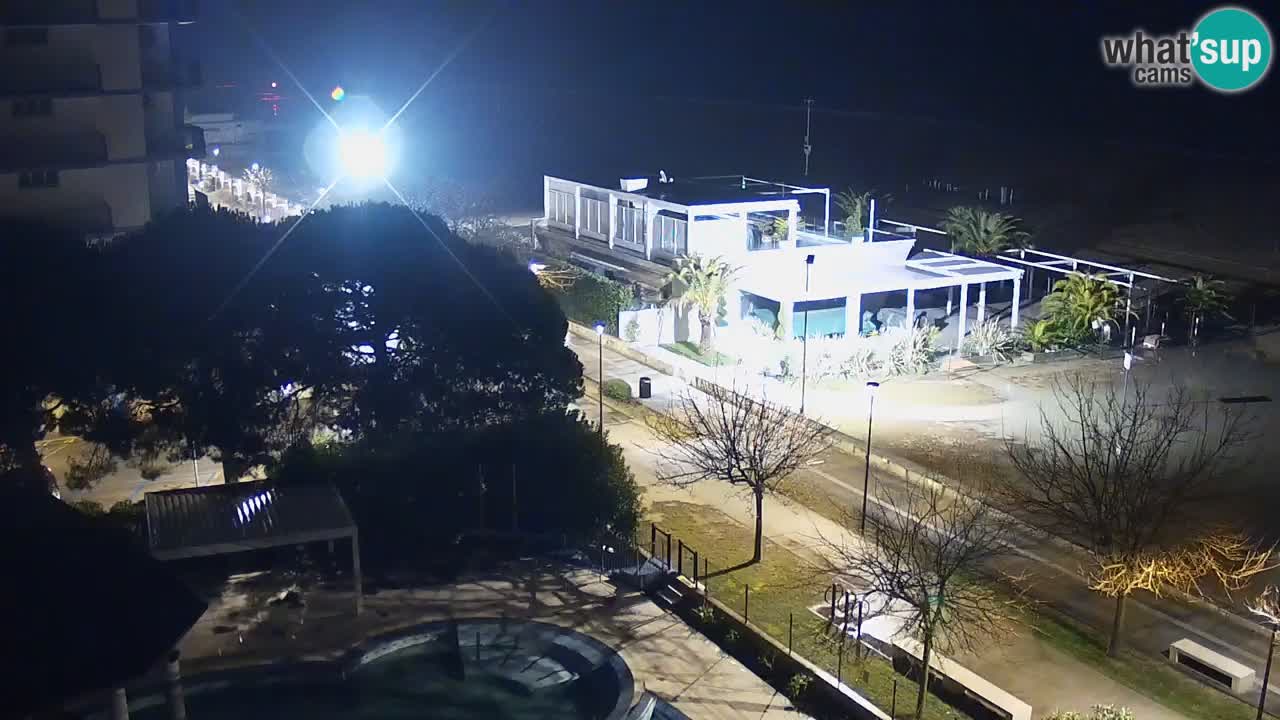 Webcam en direct plage de Bibione – vue depuis Ashanti ApartHotel