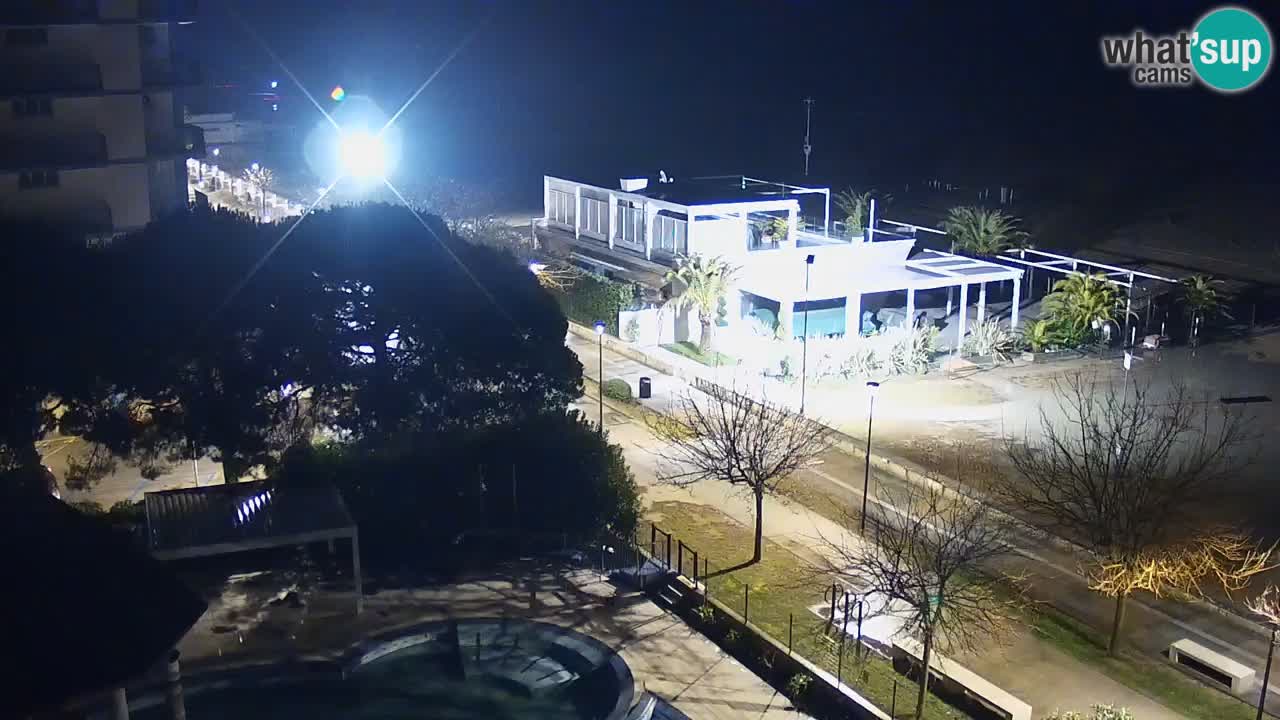 Web kamera Bibione plaža – pogled sa Ashanti ApartHotela