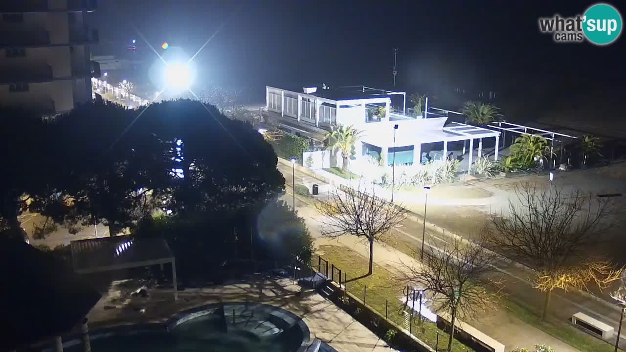 Web kamera Bibione plaža – pogled sa Ashanti ApartHotela