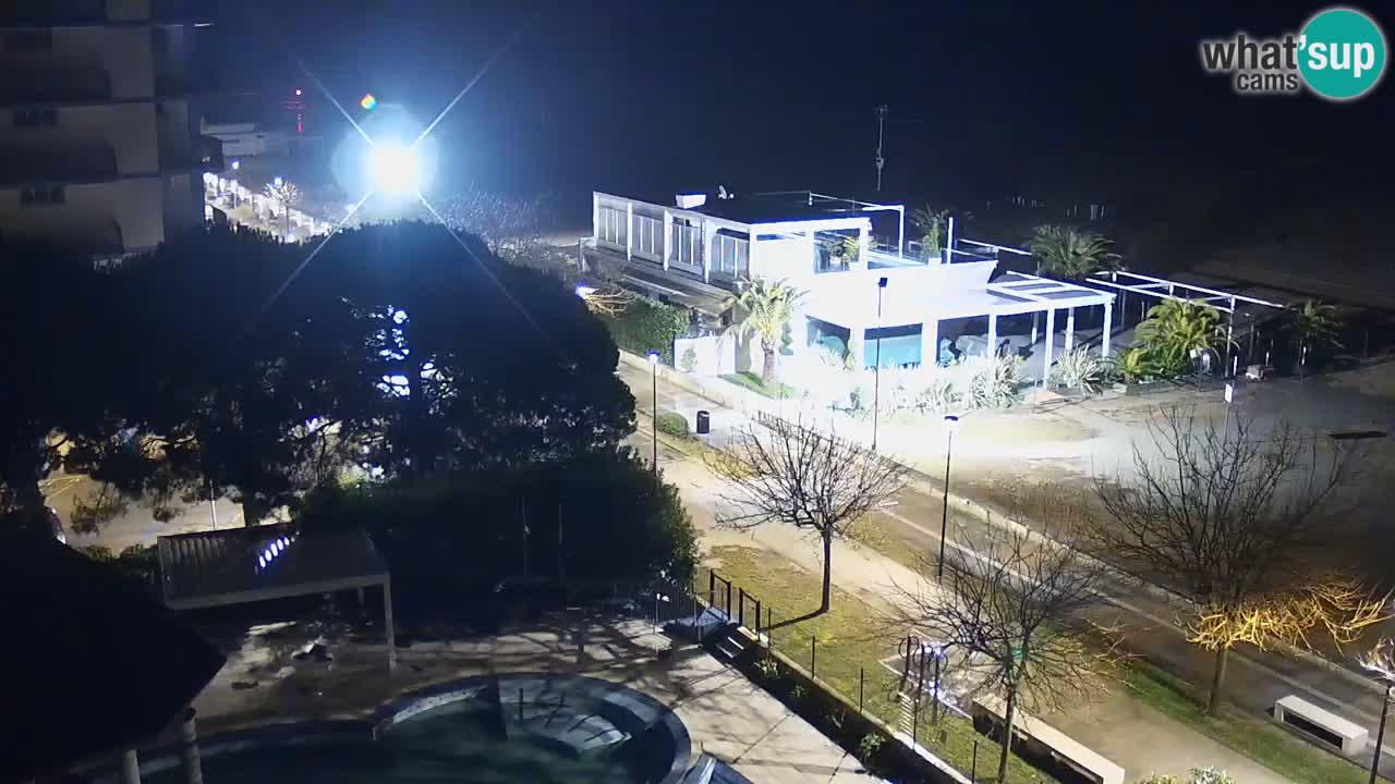 Webcam en vivo playa Bibione – vista desde Ashanti ApartHotel