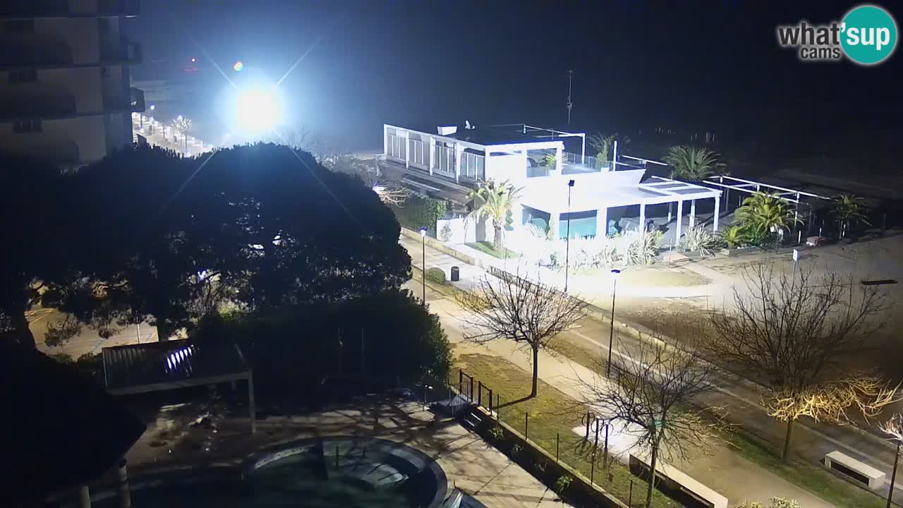 Web kamera Bibione plaža – pogled sa Ashanti ApartHotela