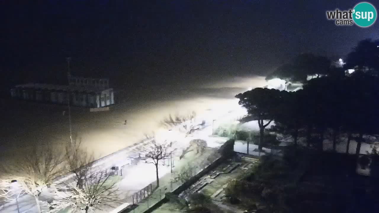 Web kamera Bibione plaža – pogled sa Ashanti ApartHotela