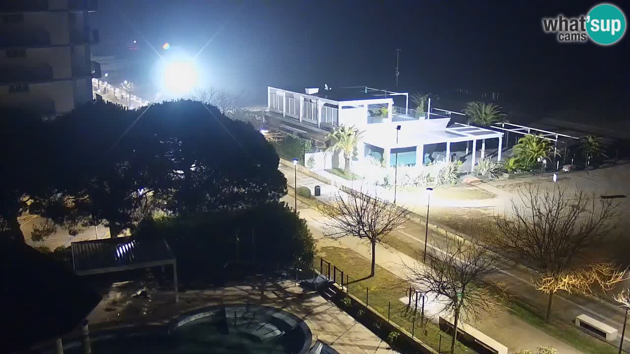 Webcam en direct plage de Bibione – vue depuis Ashanti ApartHotel