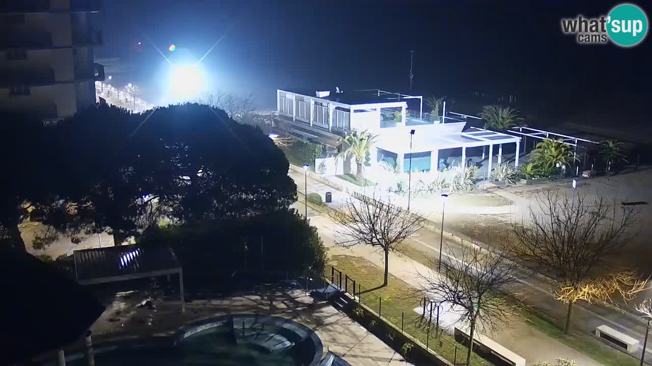 Webcam en vivo playa Bibione – vista desde Ashanti ApartHotel