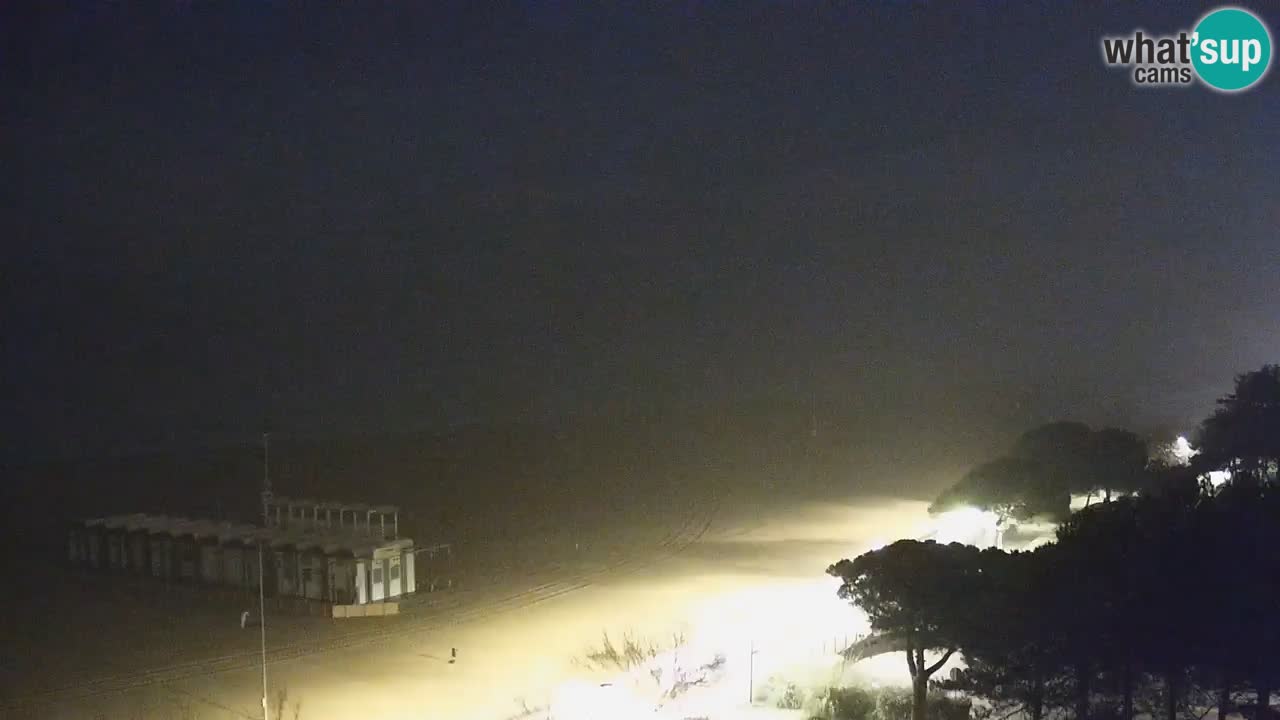 Webcam en direct plage de Bibione – vue depuis Ashanti ApartHotel