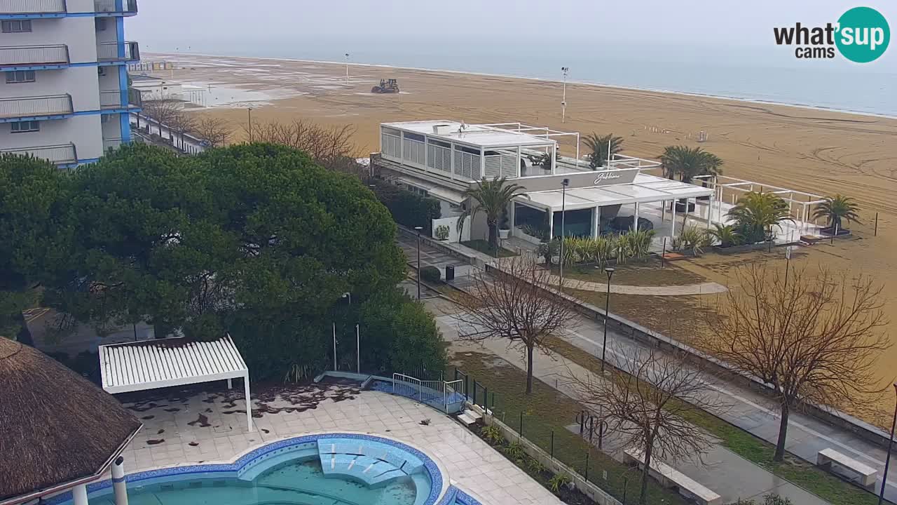 Webcam en direct plage de Bibione – vue depuis Ashanti ApartHotel
