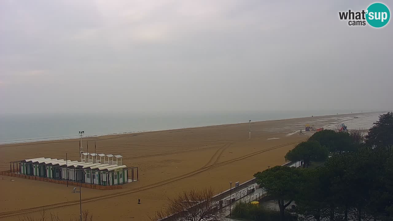 Spletna kamera Bibione plaža – pogled iz Ashanti ApartHotela