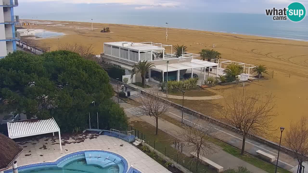 Web kamera Bibione plaža – pogled sa Ashanti ApartHotela