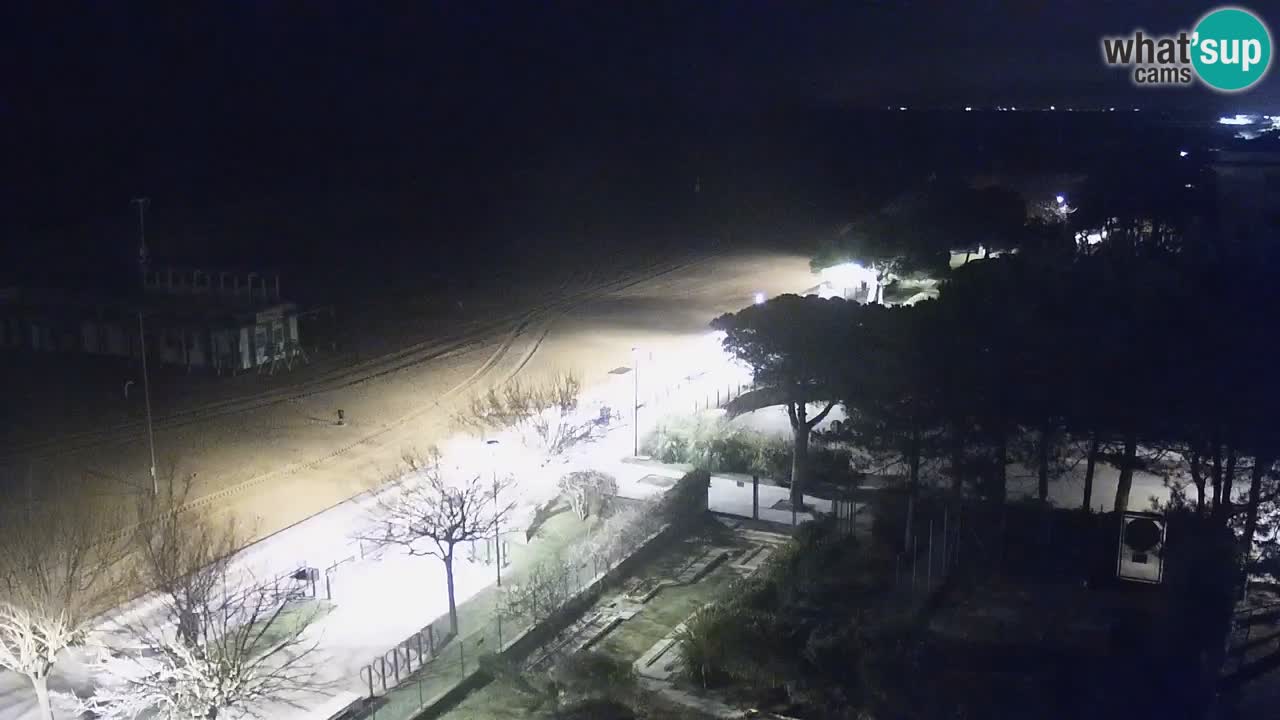 Webcam en direct plage de Bibione – vue depuis Ashanti ApartHotel