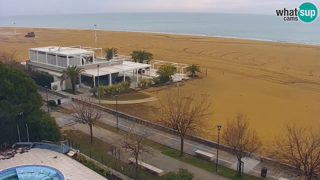 Web kamera Bibione plaža – pogled sa Ashanti ApartHotela