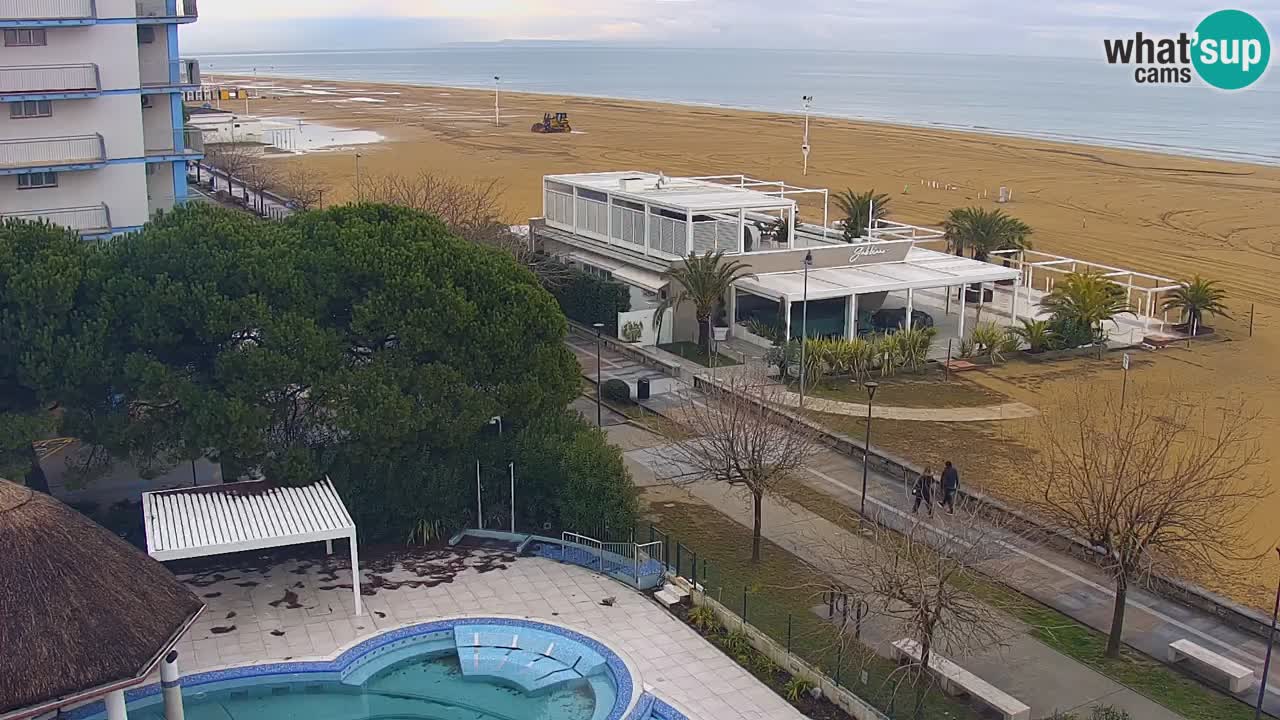 Webcam en direct plage de Bibione – vue depuis Ashanti ApartHotel