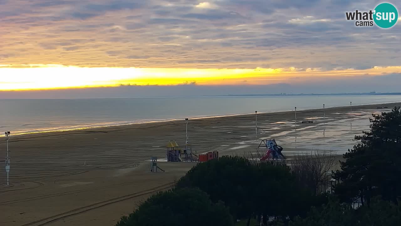 Webcam en vivo playa Bibione – vista desde Ashanti ApartHotel