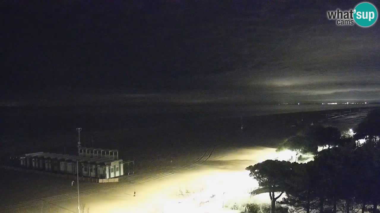 Web kamera Bibione plaža – pogled sa Ashanti ApartHotela