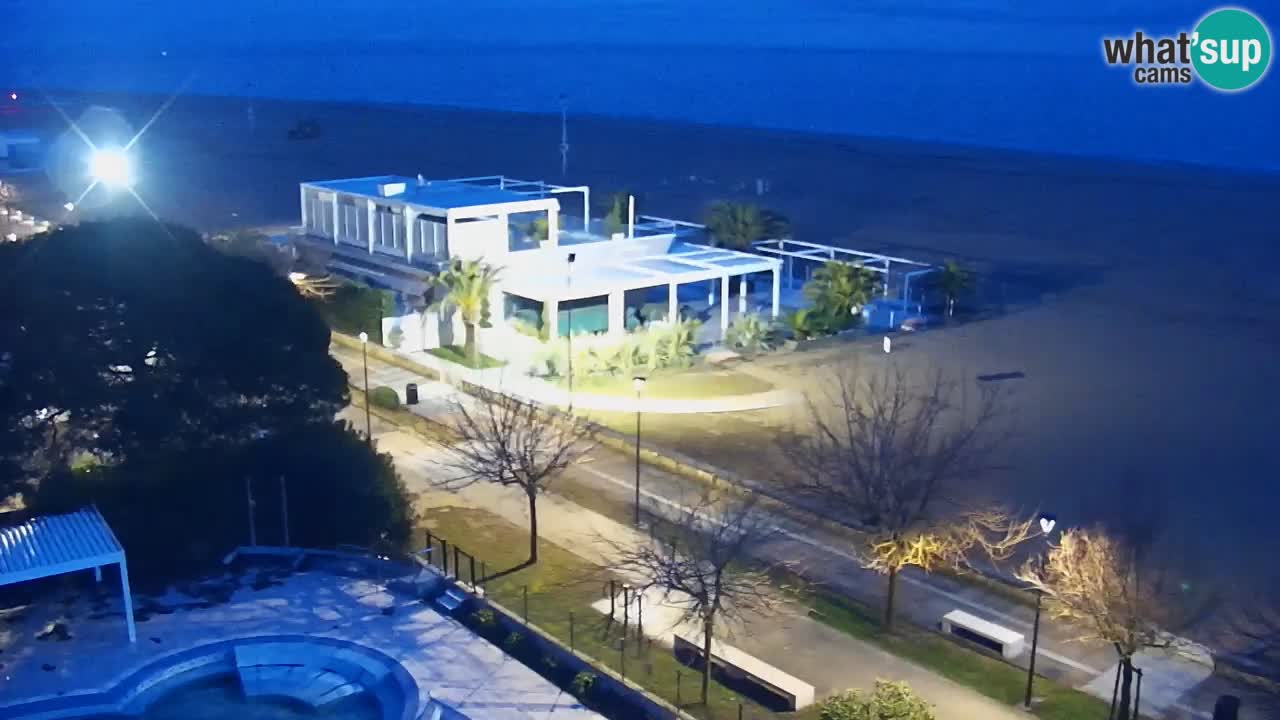 Web kamera Bibione plaža – pogled sa Ashanti ApartHotela