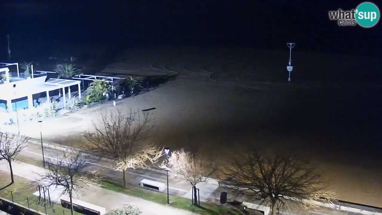 Spletna kamera Bibione plaža – pogled iz Ashanti ApartHotela