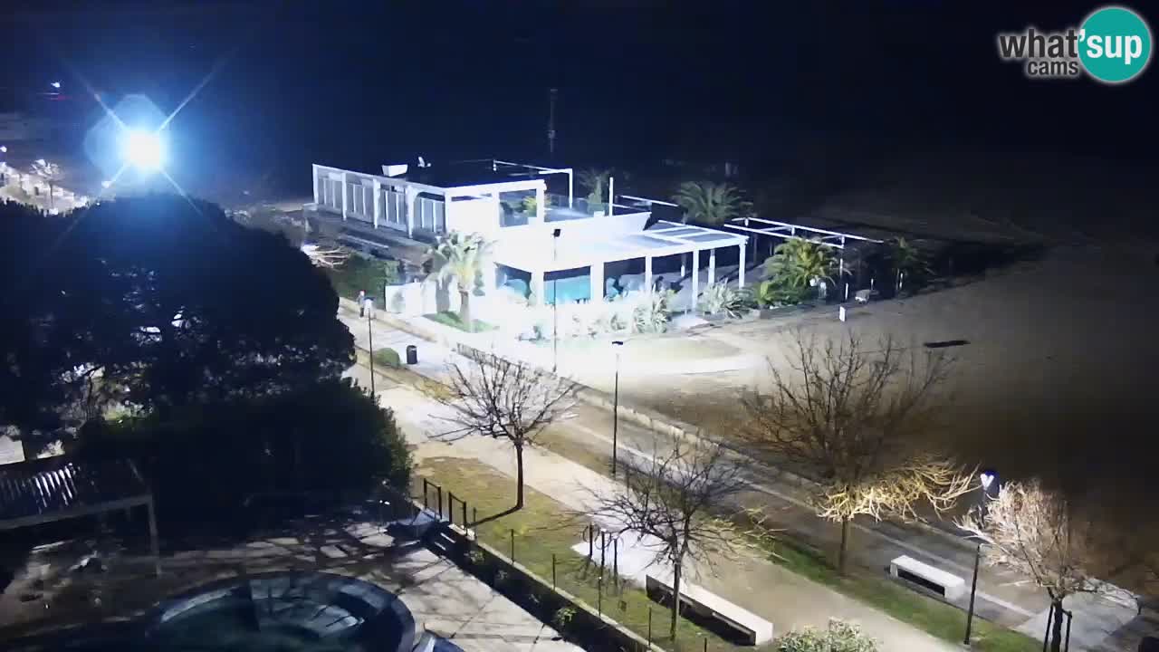 Web kamera Bibione plaža – pogled sa Ashanti ApartHotela