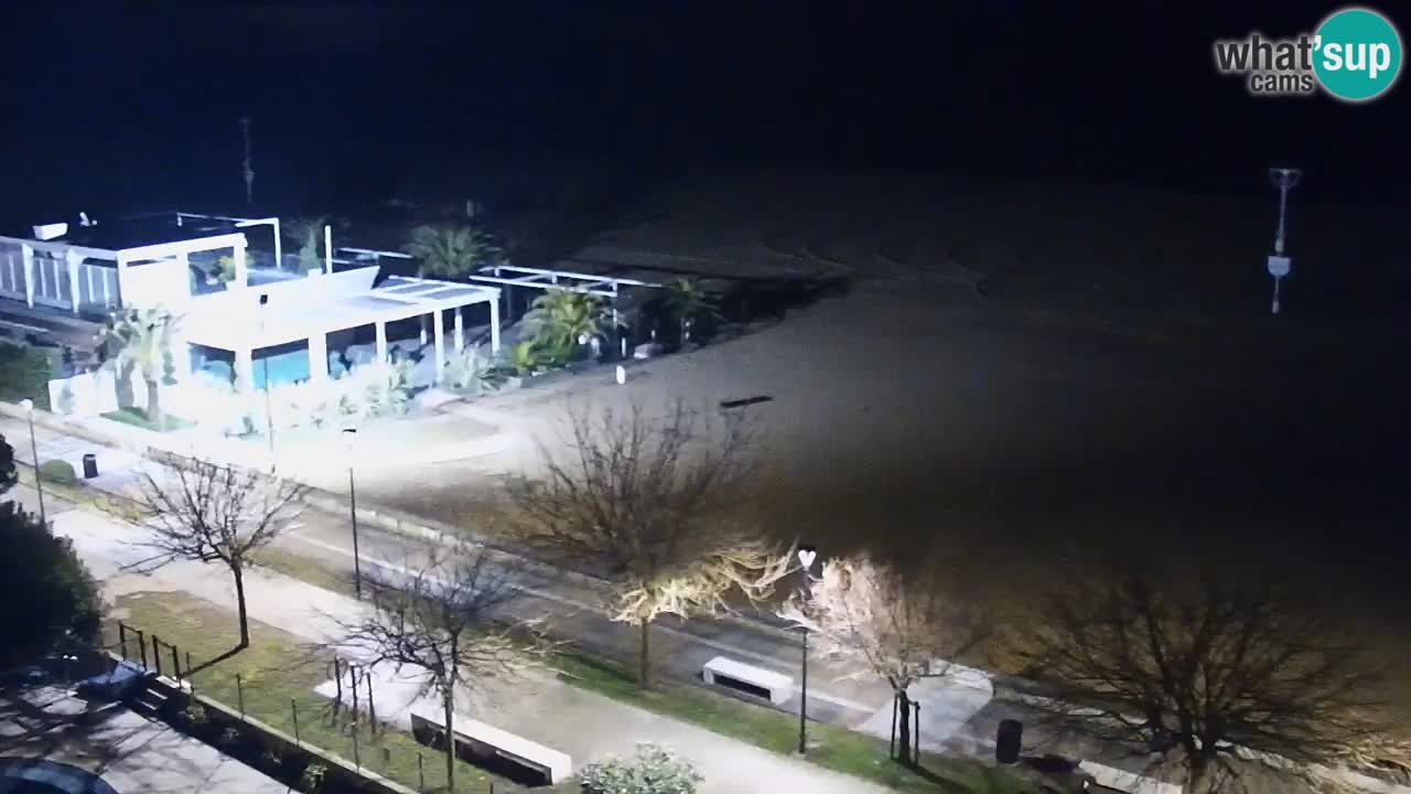 Spletna kamera Bibione plaža – pogled iz Ashanti ApartHotela