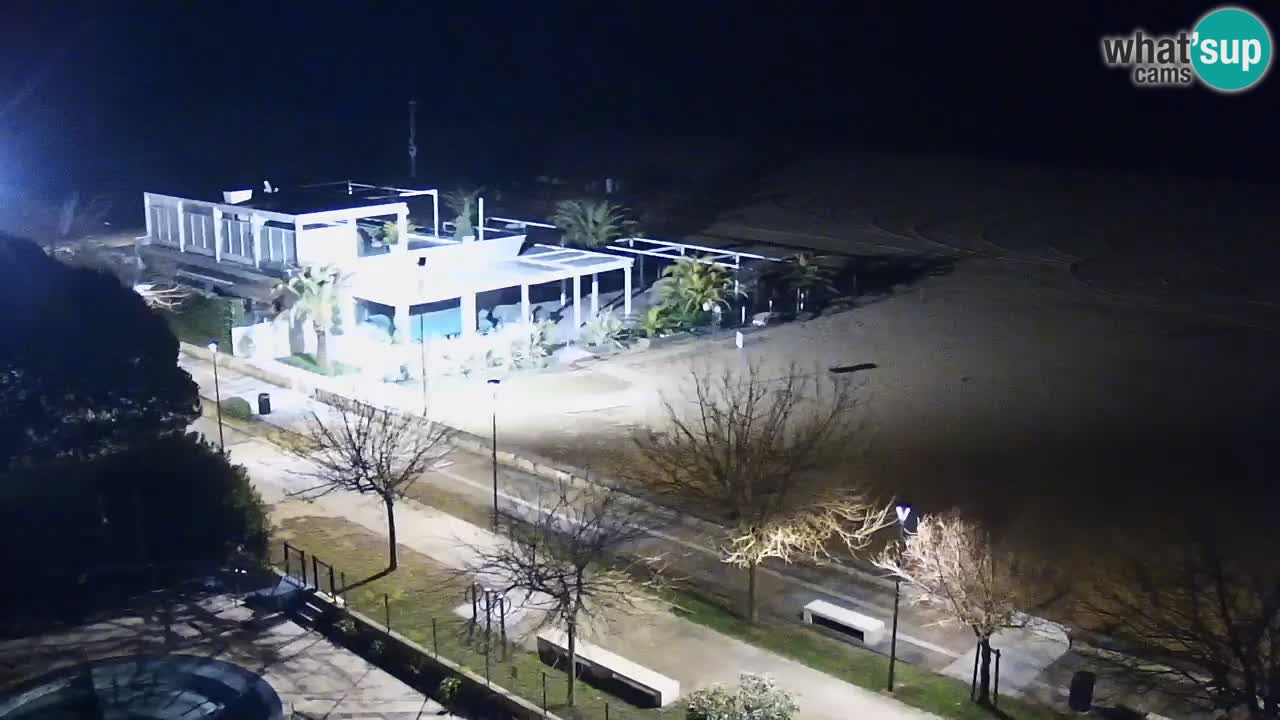 Web kamera Bibione plaža – pogled sa Ashanti ApartHotela