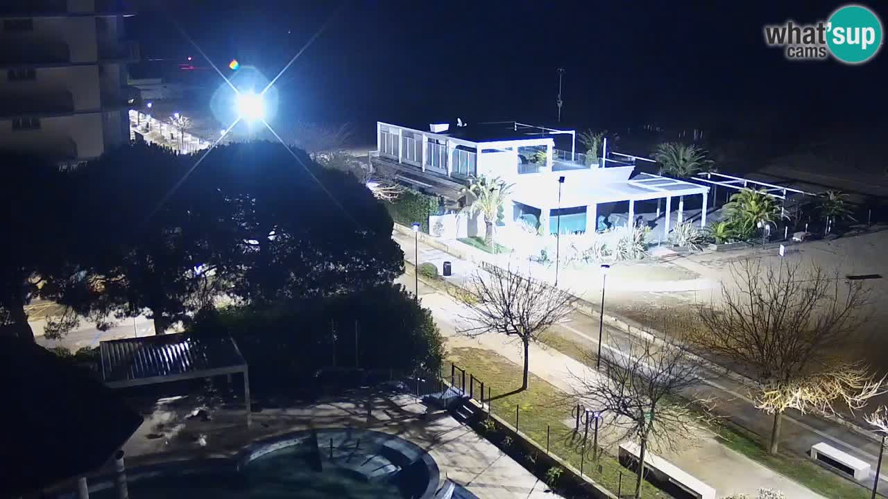 Webcam en direct plage de Bibione – vue depuis Ashanti ApartHotel