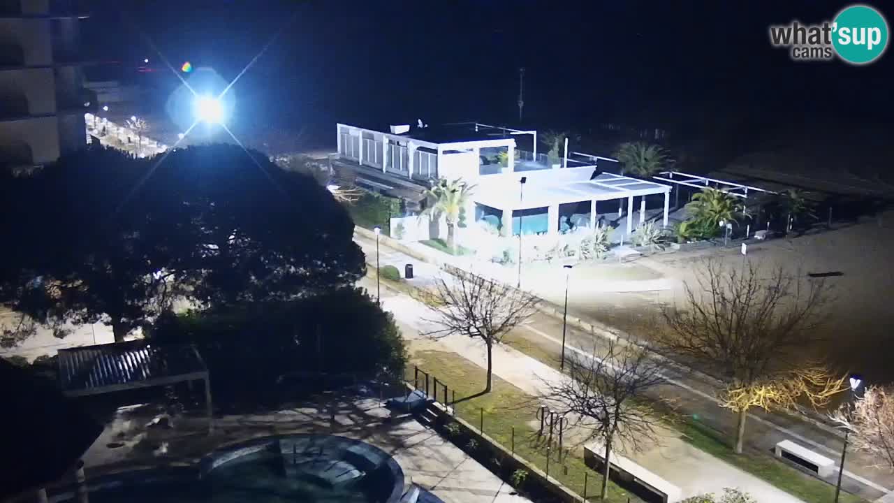 Webcam en direct plage de Bibione – vue depuis Ashanti ApartHotel