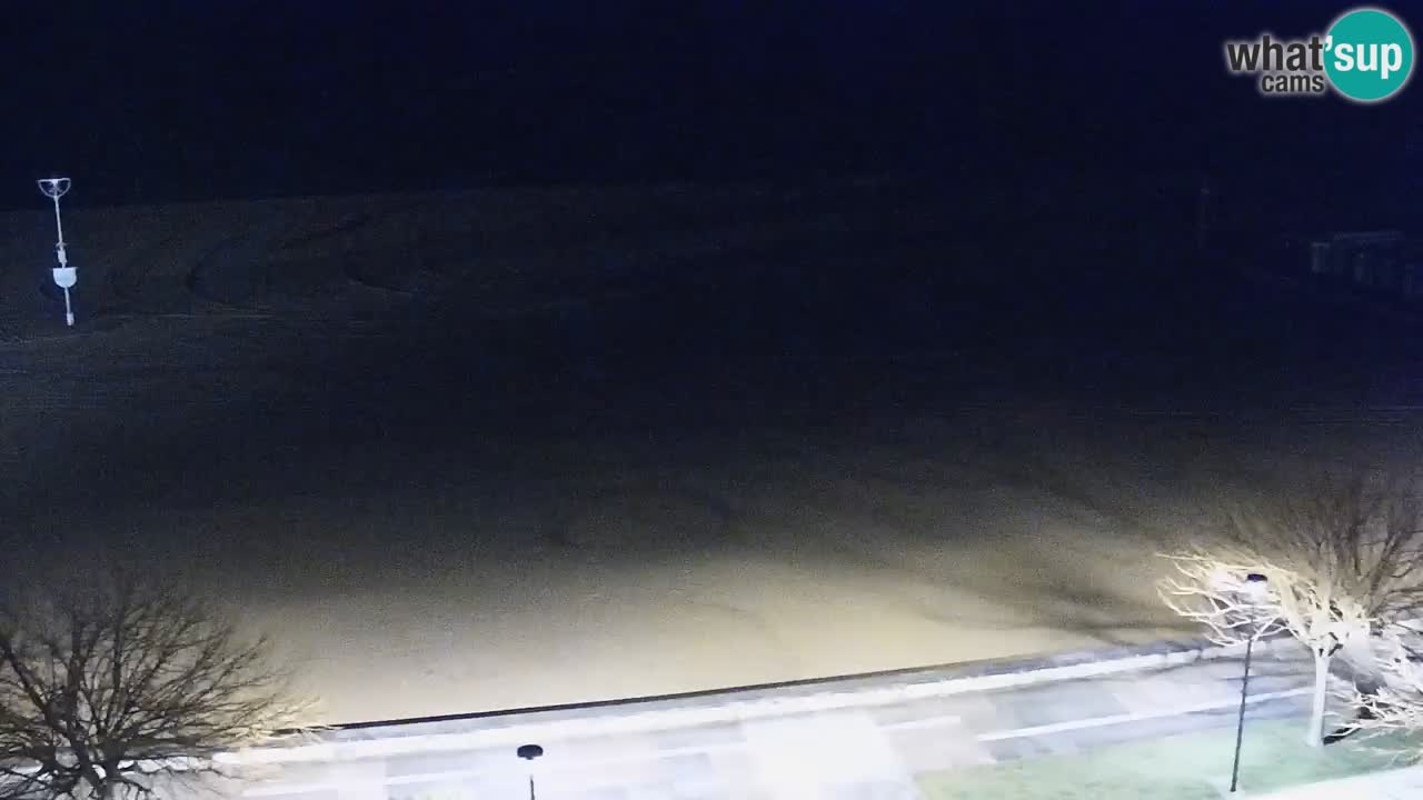 Spletna kamera Bibione plaža – pogled iz Ashanti ApartHotela