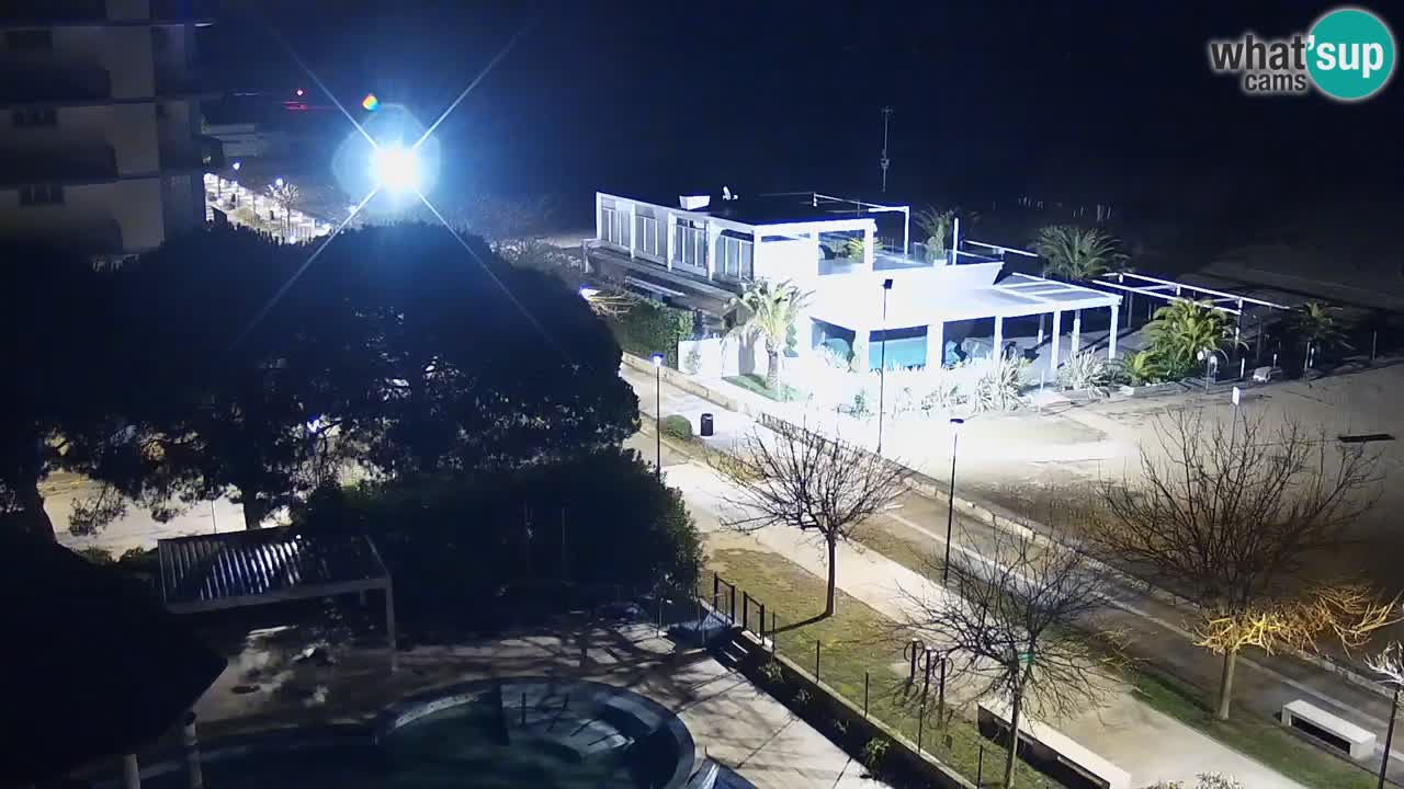 Webcam en direct plage de Bibione – vue depuis Ashanti ApartHotel