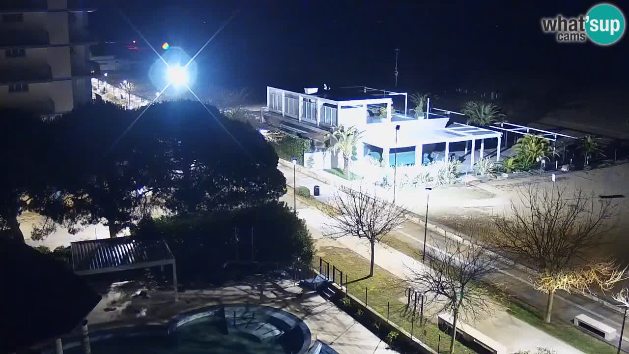 Web kamera Bibione plaža – pogled sa Ashanti ApartHotela