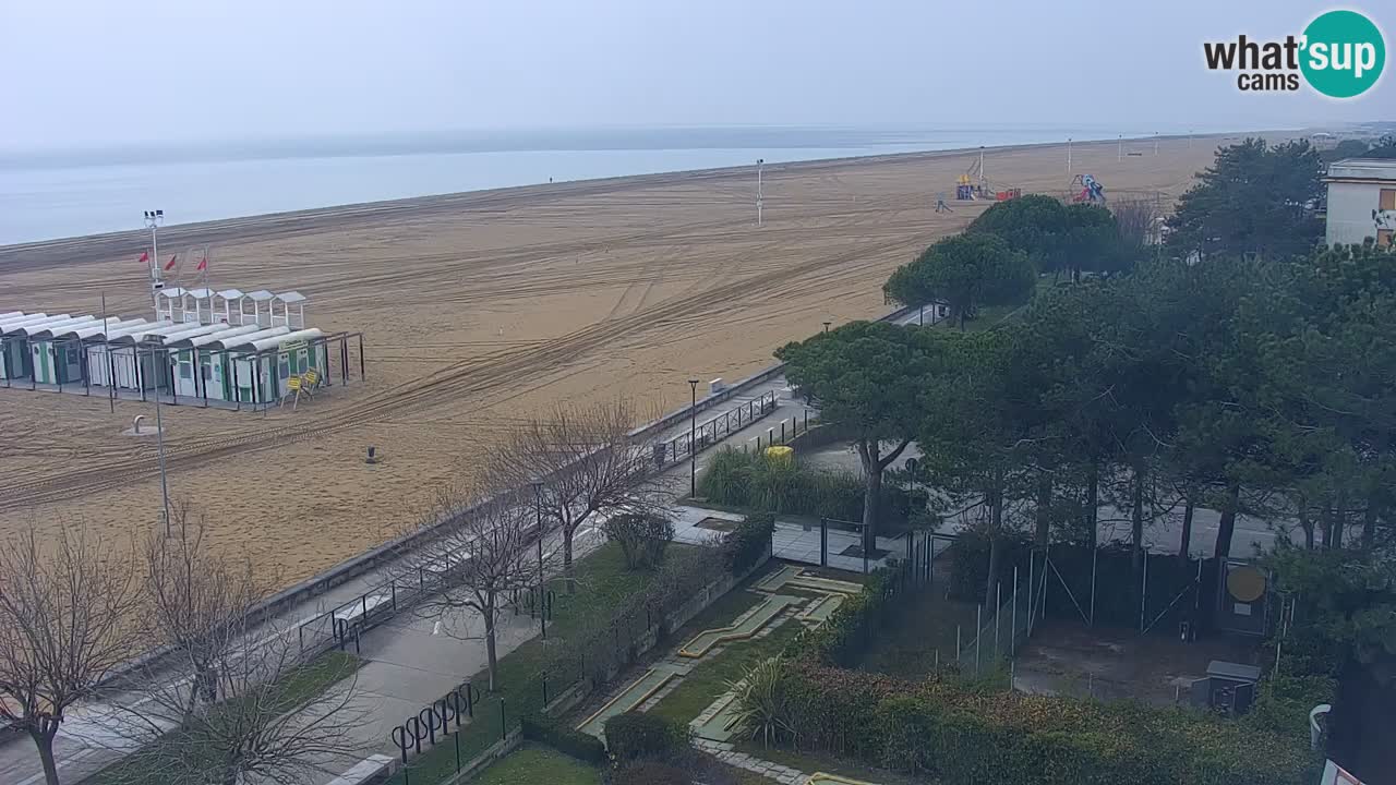 Spletna kamera Bibione plaža – pogled iz Ashanti ApartHotela