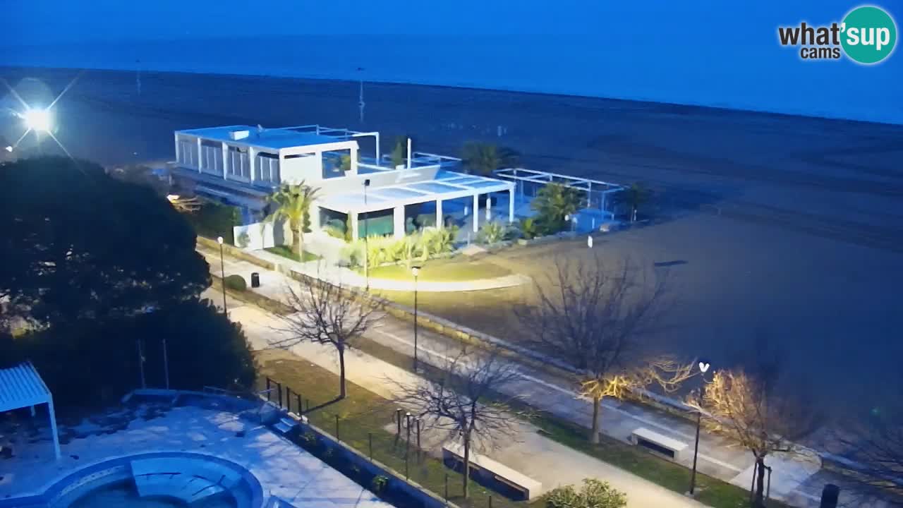 Webcam en vivo playa Bibione – vista desde Ashanti ApartHotel