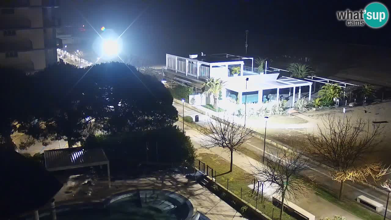 Webcam en vivo playa Bibione – vista desde Ashanti ApartHotel