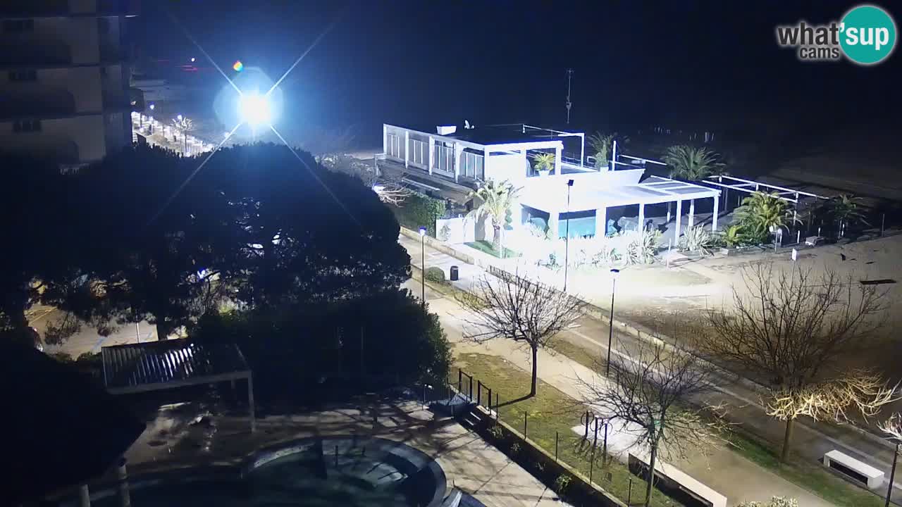 Web kamera Bibione plaža – pogled sa Ashanti ApartHotela