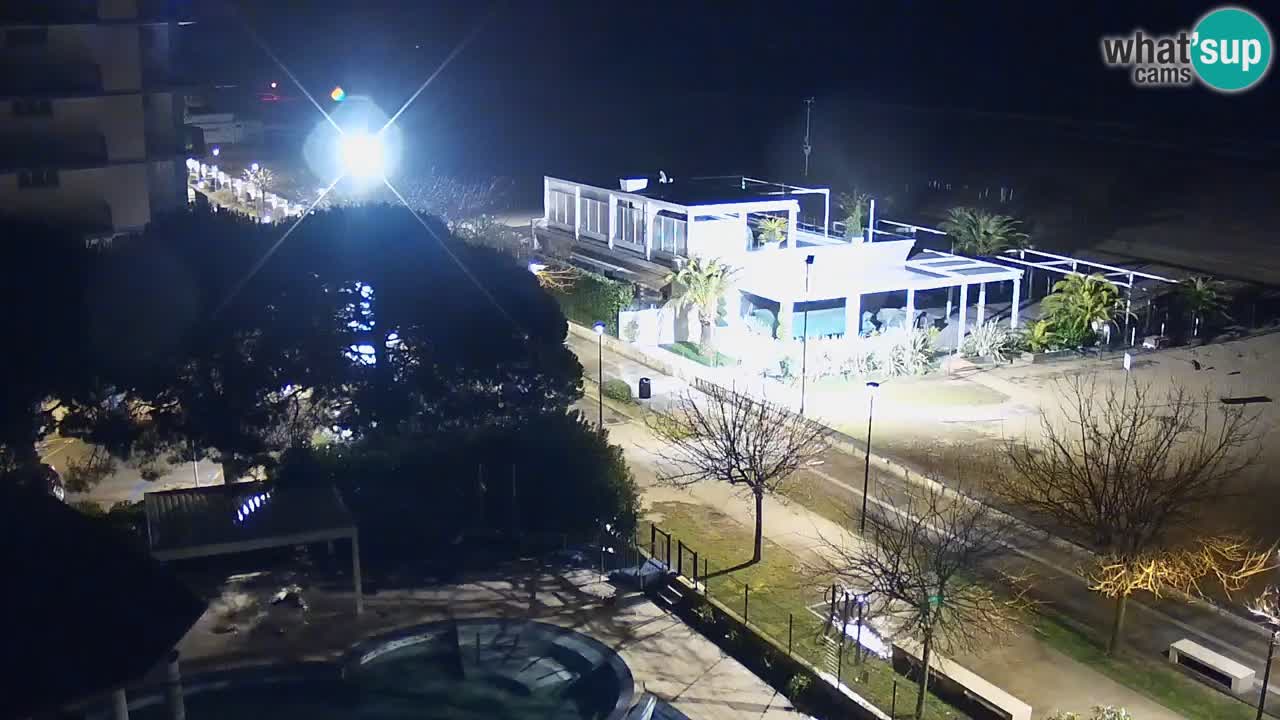 Webcam en direct plage de Bibione – vue depuis Ashanti ApartHotel