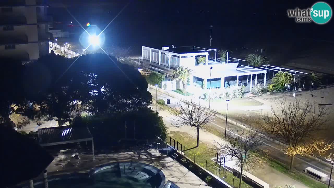 Webcam en direct plage de Bibione – vue depuis Ashanti ApartHotel