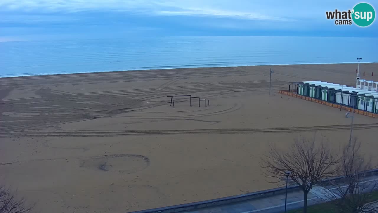 Spletna kamera Bibione plaža – pogled iz Ashanti ApartHotela