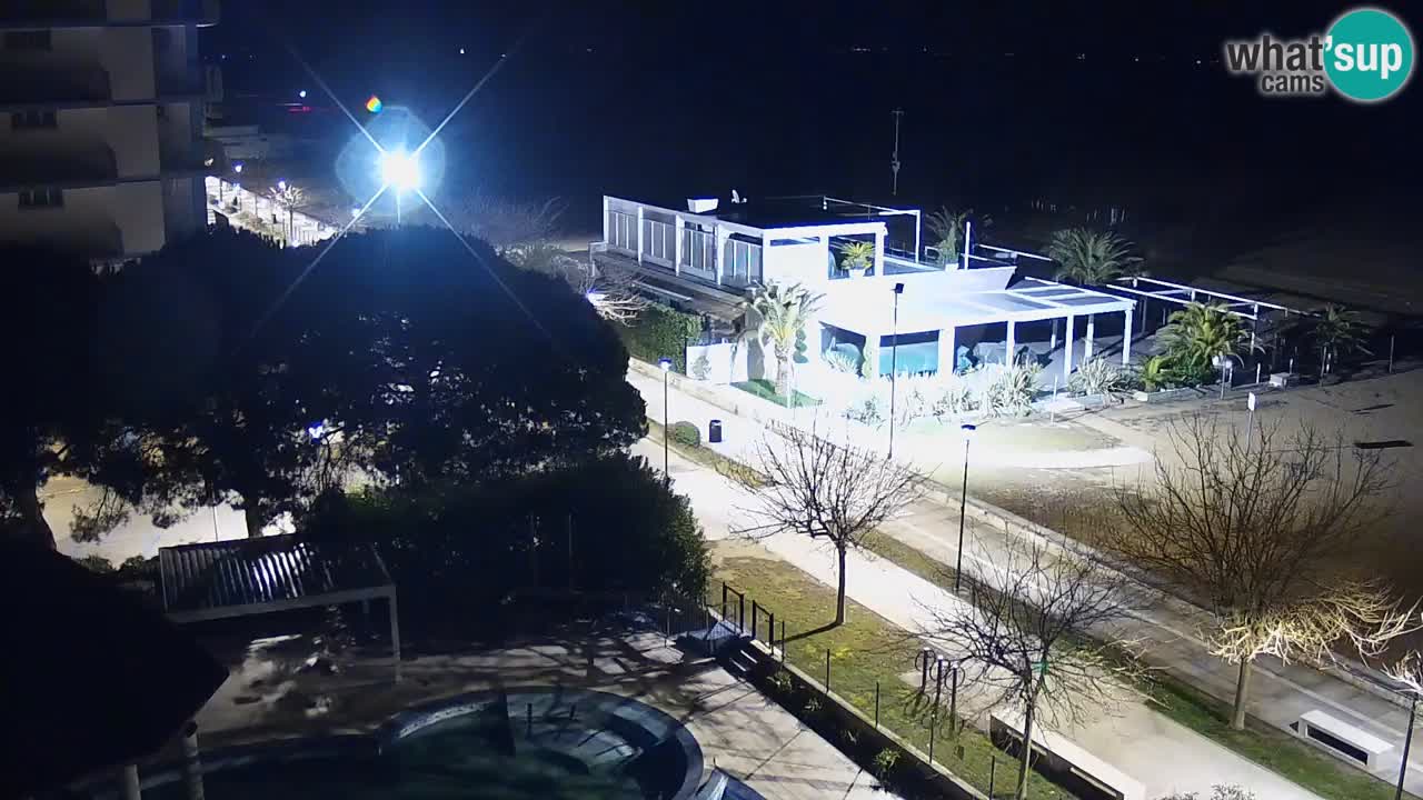 Spletna kamera Bibione plaža – pogled iz Ashanti ApartHotela