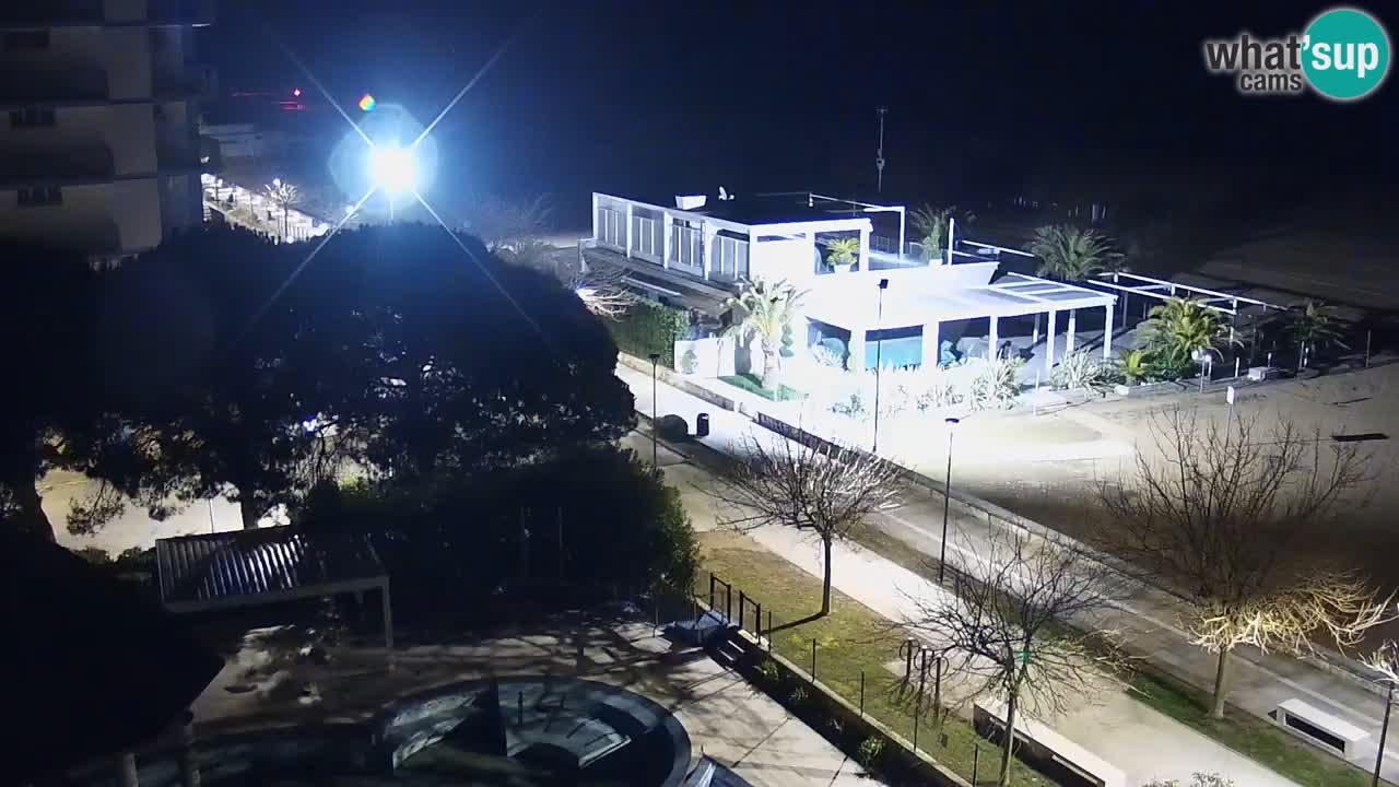 Webcam en direct plage de Bibione – vue depuis Ashanti ApartHotel