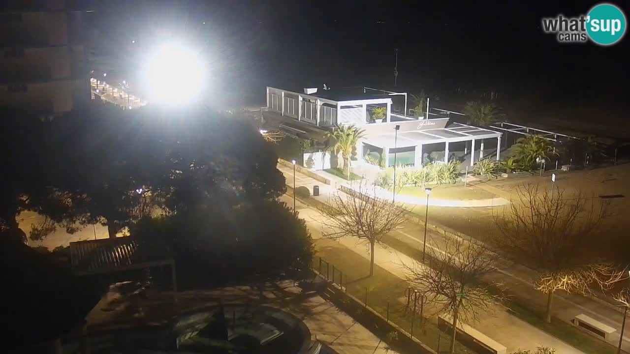 Web kamera Bibione plaža – pogled sa Ashanti ApartHotela